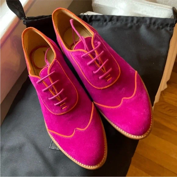 Office of Angela Scott Fuschia Oxfords - Picture 9 of 13
